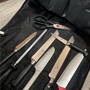ZWILLING J.A. Henckels Knife Set with Black Handles